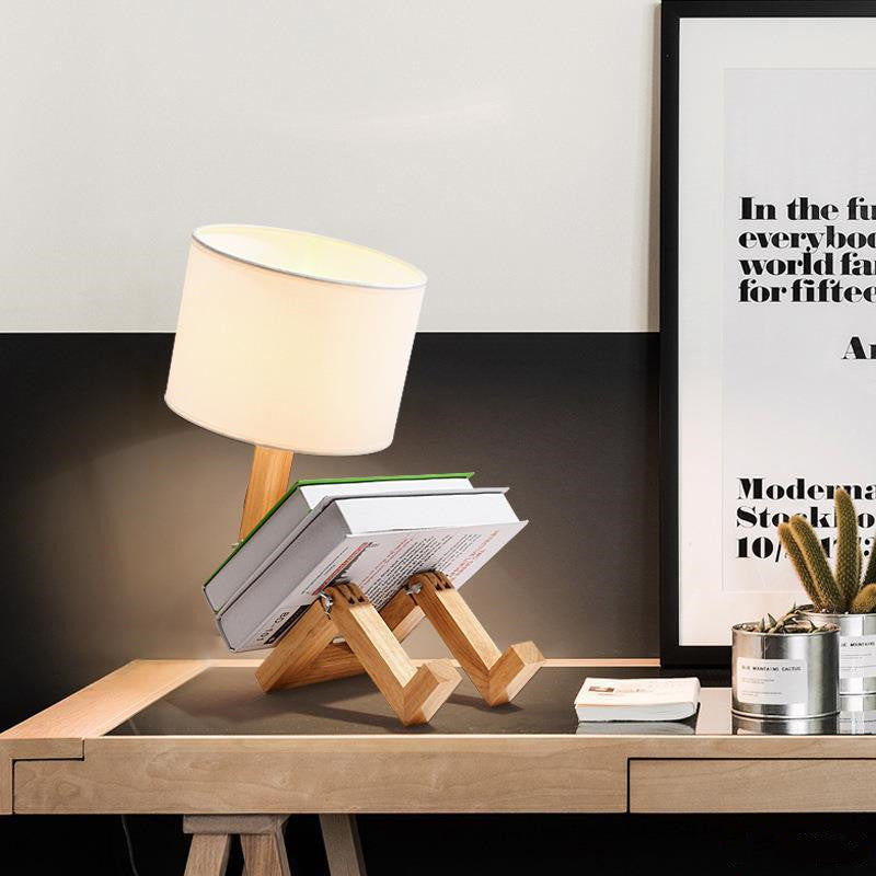 Nordic Modern Wooden LED Desk Lamp - Elevè Decor