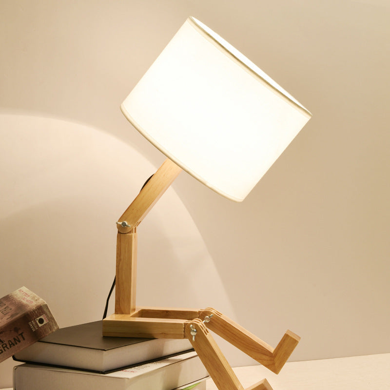 Nordic Modern Wooden LED Desk Lamp - Elevè Decor