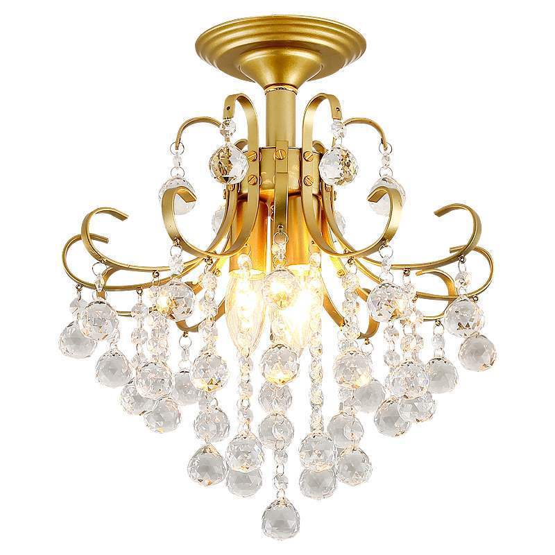 Elegant Crystal Chandelier - Small American Light Luxury - Elevè Decor