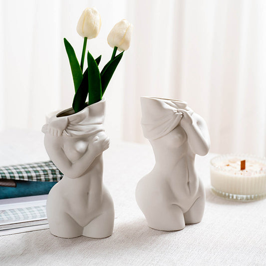 Elegant Human Ceramic Art Vases - Elevè Decor