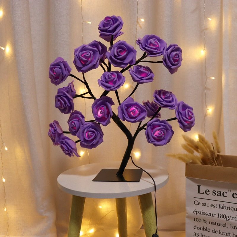 Rose Flower Tree USB Night Lamp - Elevè Decor