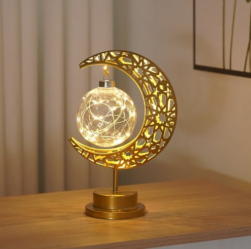 Creative Iron Moon LED Modeling Lamp - Elevè Decor