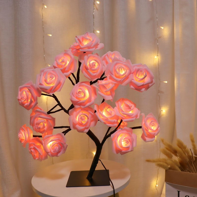 Rose Flower Tree USB Night Lamp - Elevè Decor