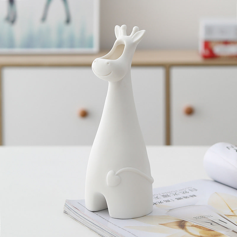 Minimalist White Ceramic Vase – Elegant Home Décor - Elevè Decor